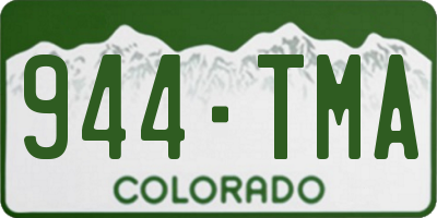 CO license plate 944TMA