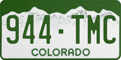 CO license plate 944TMC