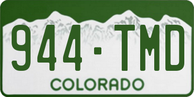 CO license plate 944TMD