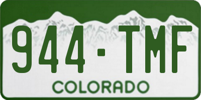 CO license plate 944TMF