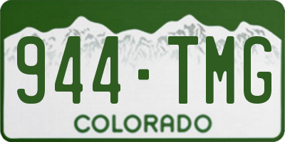 CO license plate 944TMG