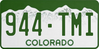CO license plate 944TMI