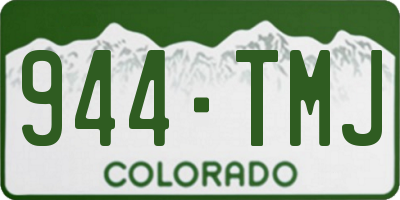 CO license plate 944TMJ
