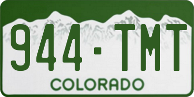 CO license plate 944TMT