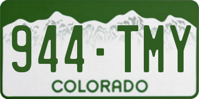 CO license plate 944TMY