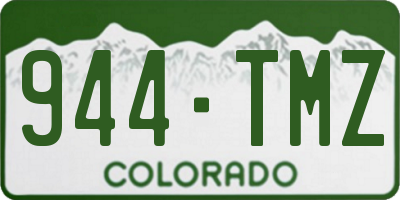 CO license plate 944TMZ