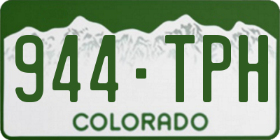 CO license plate 944TPH