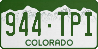 CO license plate 944TPI