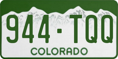CO license plate 944TQQ