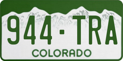 CO license plate 944TRA