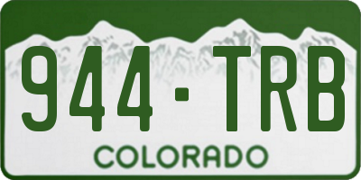 CO license plate 944TRB