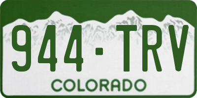 CO license plate 944TRV