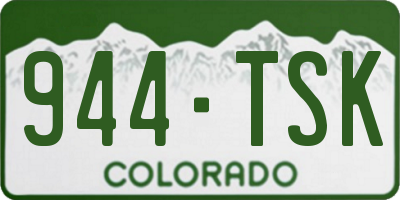 CO license plate 944TSK