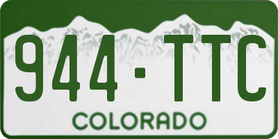 CO license plate 944TTC