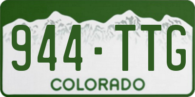CO license plate 944TTG