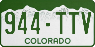 CO license plate 944TTV