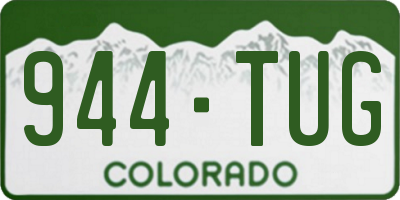 CO license plate 944TUG