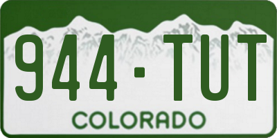 CO license plate 944TUT