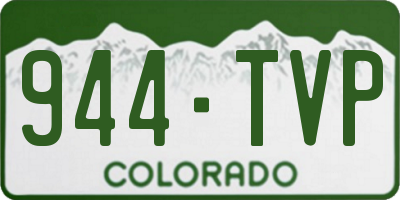 CO license plate 944TVP