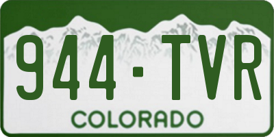 CO license plate 944TVR