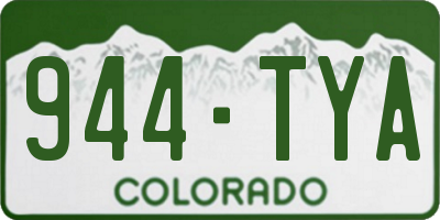 CO license plate 944TYA
