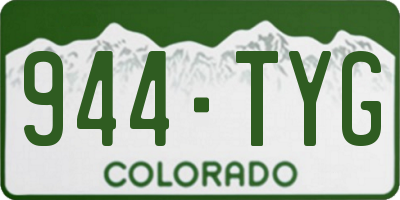 CO license plate 944TYG