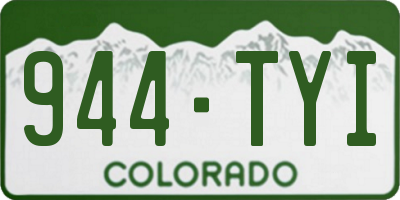 CO license plate 944TYI