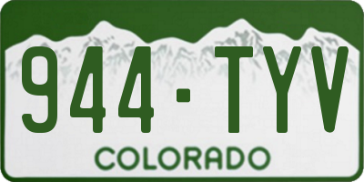 CO license plate 944TYV