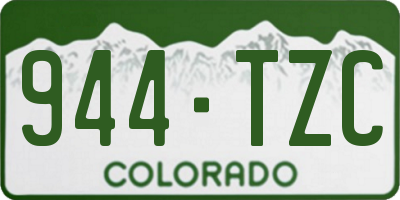 CO license plate 944TZC