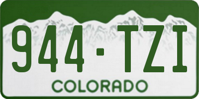 CO license plate 944TZI