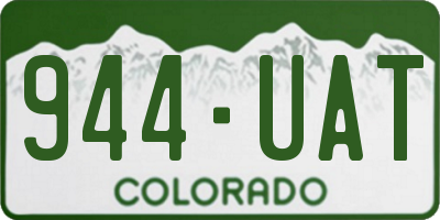 CO license plate 944UAT