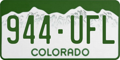 CO license plate 944UFL