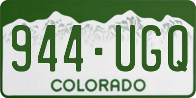 CO license plate 944UGQ