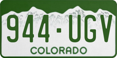 CO license plate 944UGV