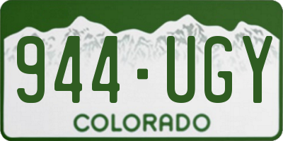 CO license plate 944UGY