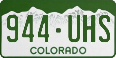 CO license plate 944UHS