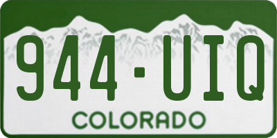 CO license plate 944UIQ
