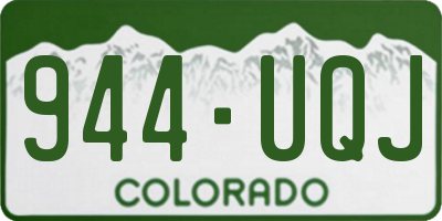 CO license plate 944UQJ