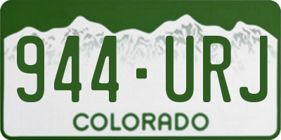 CO license plate 944URJ