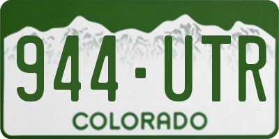 CO license plate 944UTR