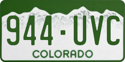 CO license plate 944UVC