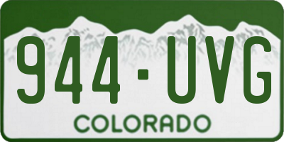 CO license plate 944UVG