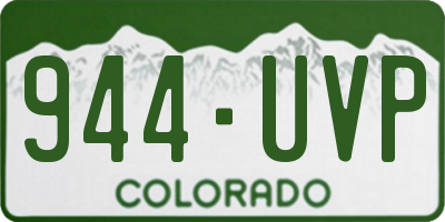 CO license plate 944UVP