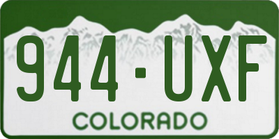 CO license plate 944UXF