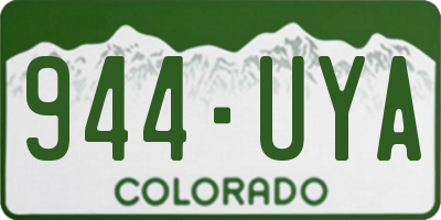 CO license plate 944UYA