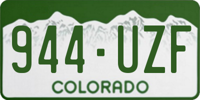 CO license plate 944UZF