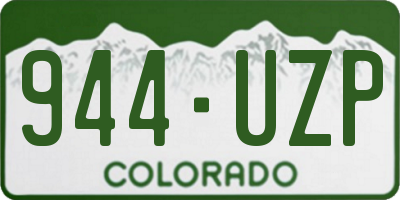 CO license plate 944UZP