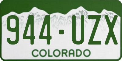 CO license plate 944UZX