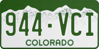 CO license plate 944VCI