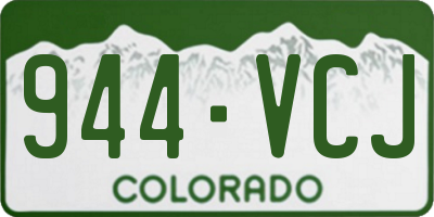 CO license plate 944VCJ